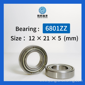Shielded Bearing 6801 ZZ C2 C3